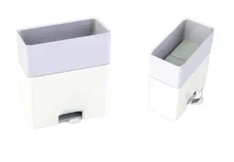 EverClear compact bathroom waste-bin concept